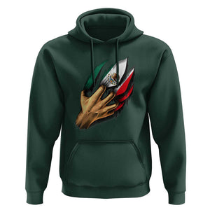 Show Your Pride with This Mexican Flag Hoodie Tee for Independence Day TS01 Dark Forest Green Print Your Wear