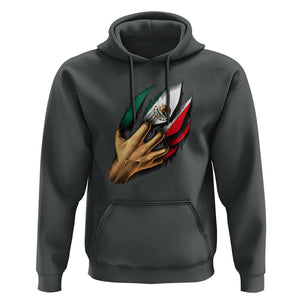 Show Your Pride with This Mexican Flag Hoodie Tee for Independence Day TS01 Dark Heather Print Your Wear