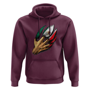 Show Your Pride with This Mexican Flag Hoodie Tee for Independence Day TS01 Maroon Print Your Wear