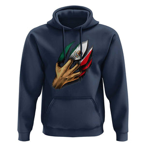 Show Your Pride with This Mexican Flag Hoodie Tee for Independence Day TS01 Navy Print Your Wear