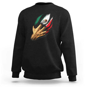 Show Your Pride with This Mexican Flag Sweatshirt Tee for Independence Day TS01 Black Print Your Wear