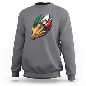 Show Your Pride with This Mexican Flag Sweatshirt Tee for Independence Day TS01 Charcoal Print Your Wear