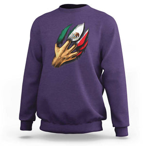 Show Your Pride with This Mexican Flag Sweatshirt Tee for Independence Day TS01 Purple Print Your Wear