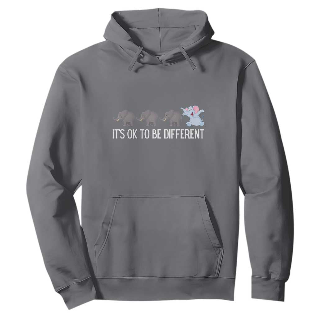 Autism It's Ok To Be Different Elephant Shirt Funny Elephant Hoodie TS01 Charcoal Printyourwear