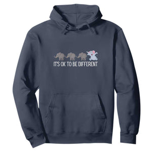Autism It's Ok To Be Different Elephant Shirt Funny Elephant Hoodie TS01 Navy Printyourwear