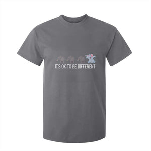 Autism It's Ok To Be Different Elephant Shirt Funny Elephant T Shirt For Kid TS01 Charcoal Printyourwear