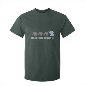Autism It's Ok To Be Different Elephant Shirt Funny Elephant T Shirt For Kid TS01 Dark Forest Green Printyourwear