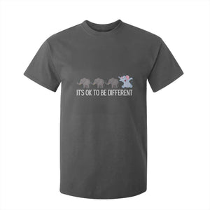 Autism It's Ok To Be Different Elephant Shirt Funny Elephant T Shirt For Kid TS01 Dark Heather Printyourwear