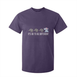 Autism It's Ok To Be Different Elephant Shirt Funny Elephant T Shirt For Kid TS01 Purple Printyourwear