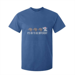 Autism It's Ok To Be Different Elephant Shirt Funny Elephant T Shirt For Kid TS01 Royal Blue Printyourwear