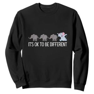 Autism It's Ok To Be Different Elephant Shirt Funny Elephant Sweatshirt TS01 Black Printyourwear