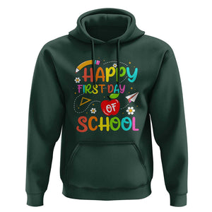 Welcome Back to School Hoodie First Day Premium Tee for Teachers & Students TS01 Dark Forest Green Print Your Wear