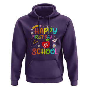 Welcome Back to School Hoodie First Day Premium Tee for Teachers & Students TS01 Purple Print Your Wear