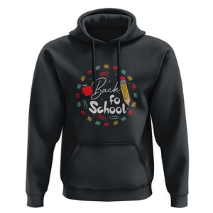 Teacher & Kids Back to School Tee Hoodie First Day of School Pencil Theme TS01 Black Print Your Wear