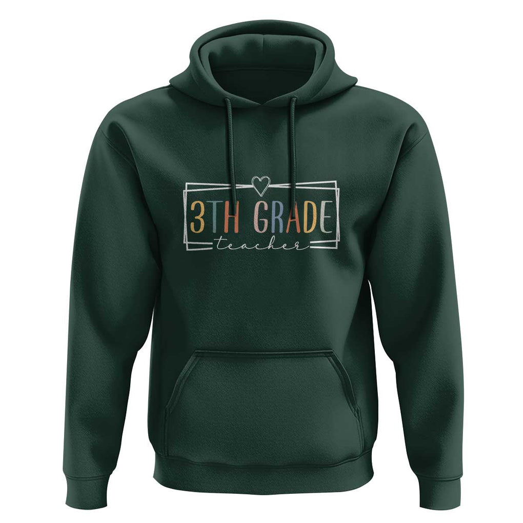 3rd Grade Squad Hoodie Perfect Back to School Tee for Teachers & Students TS01 Dark Forest Green Print Your Wear