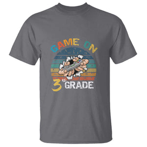 Game On 3rd Grade T Shirt Funny Back to School Gamer Level Unlocked TS01 Charcoal Print Your Wear