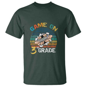 Game On 3rd Grade T Shirt Funny Back to School Gamer Level Unlocked TS01 Dark Forest Green Print Your Wear