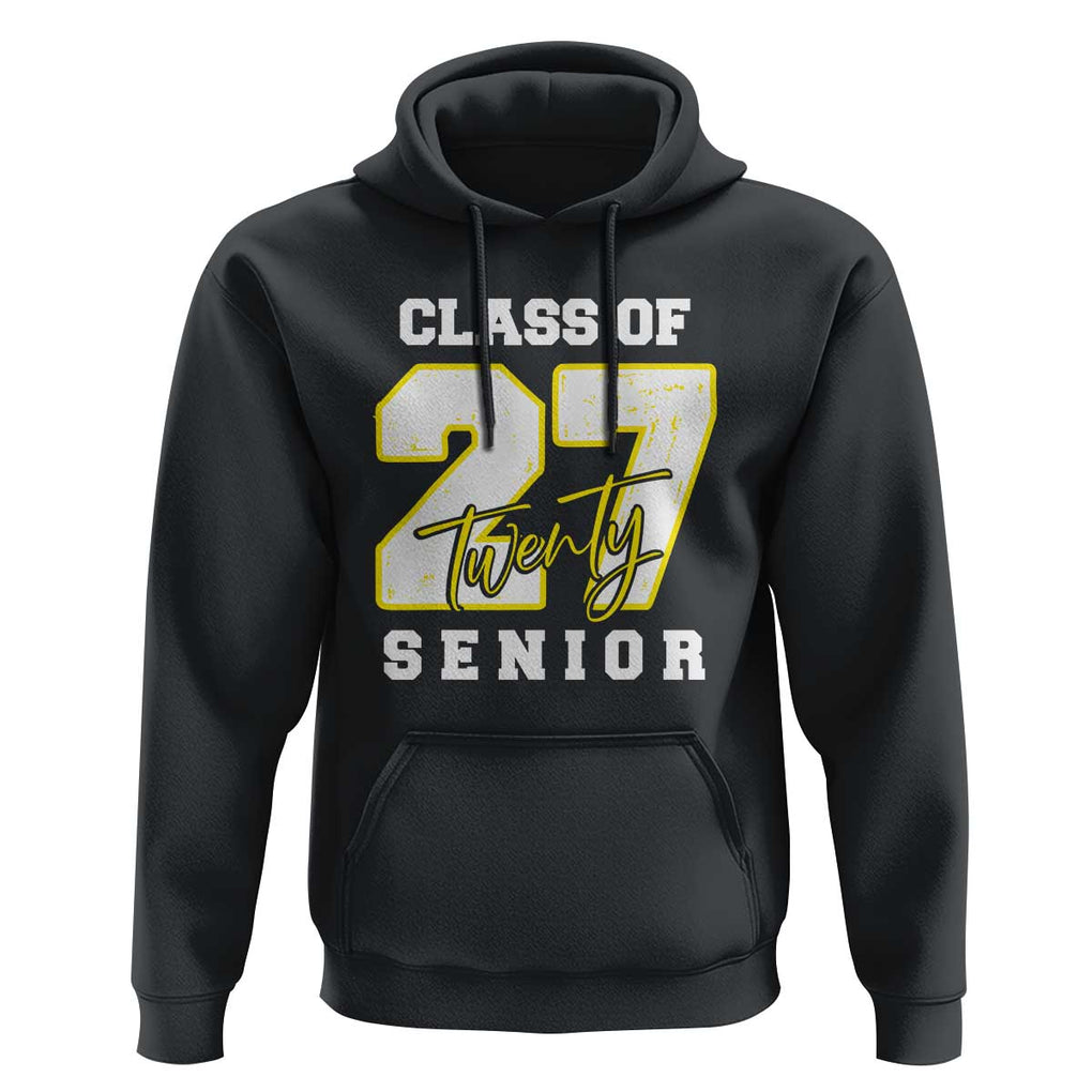 Class of 2027 Senior Hoodie 12th Grade Back to School High School TS01 Black Print Your Wear