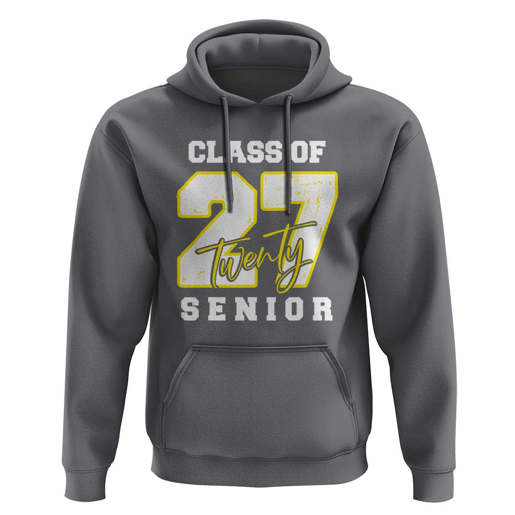 Class of 2027 Senior Hoodie 12th Grade Back to School High School TS01 Charcoal Print Your Wear