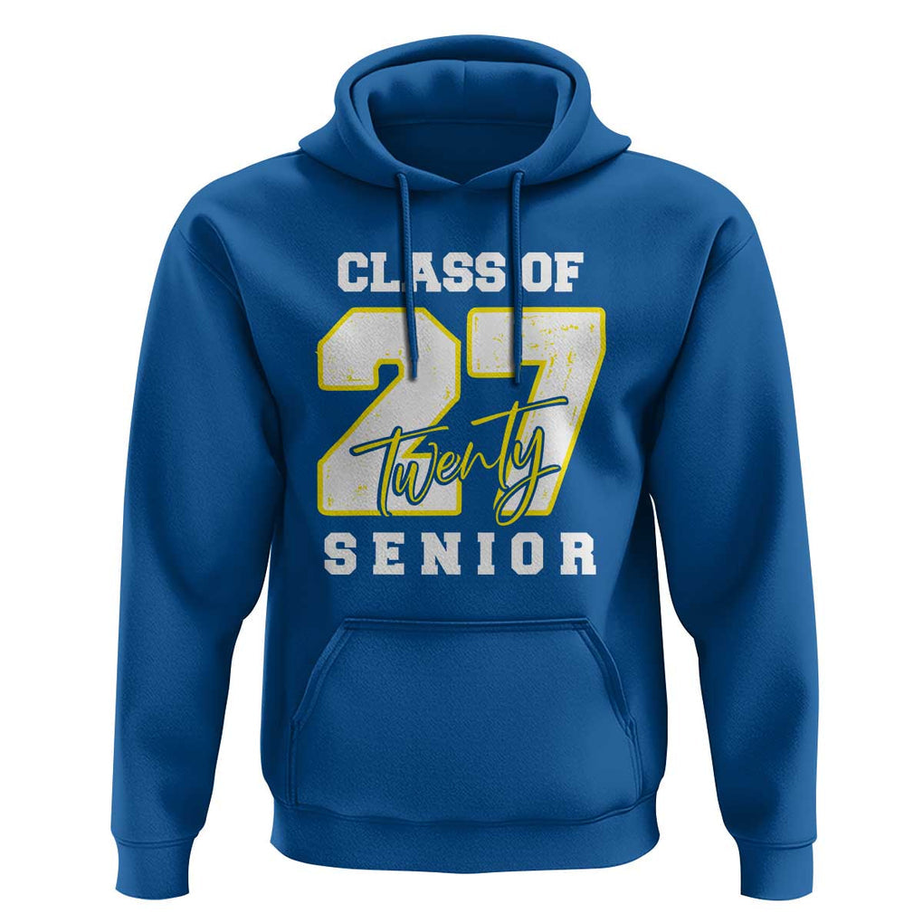 Class of 2027 Senior Hoodie 12th Grade Back to School High School TS01 Royal Blue Print Your Wear