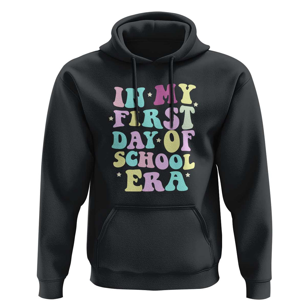In My First Day of School Era Hoodie Back to School Retro Style TS01 Black Print Your Wear