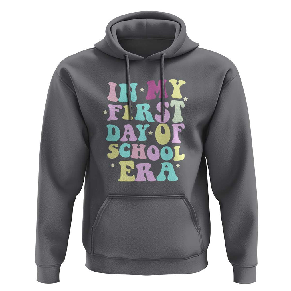 In My First Day of School Era Hoodie Back to School Retro Style TS01 Charcoal Print Your Wear