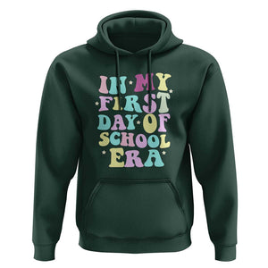 In My First Day of School Era Hoodie Back to School Retro Style TS01 Dark Forest Green Print Your Wear