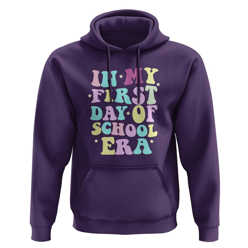 In My First Day of School Era Hoodie Back to School Retro Style TS01 Purple Print Your Wear