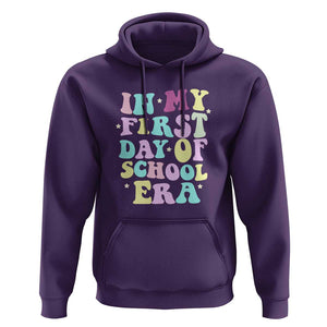 In My First Day of School Era Hoodie Back to School Retro Style TS01 Purple Print Your Wear