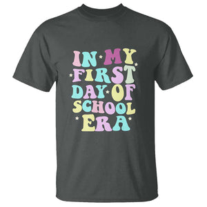 In My First Day of School Era T Shirt Back to School Retro Style TS01 Dark Heather Print Your Wear