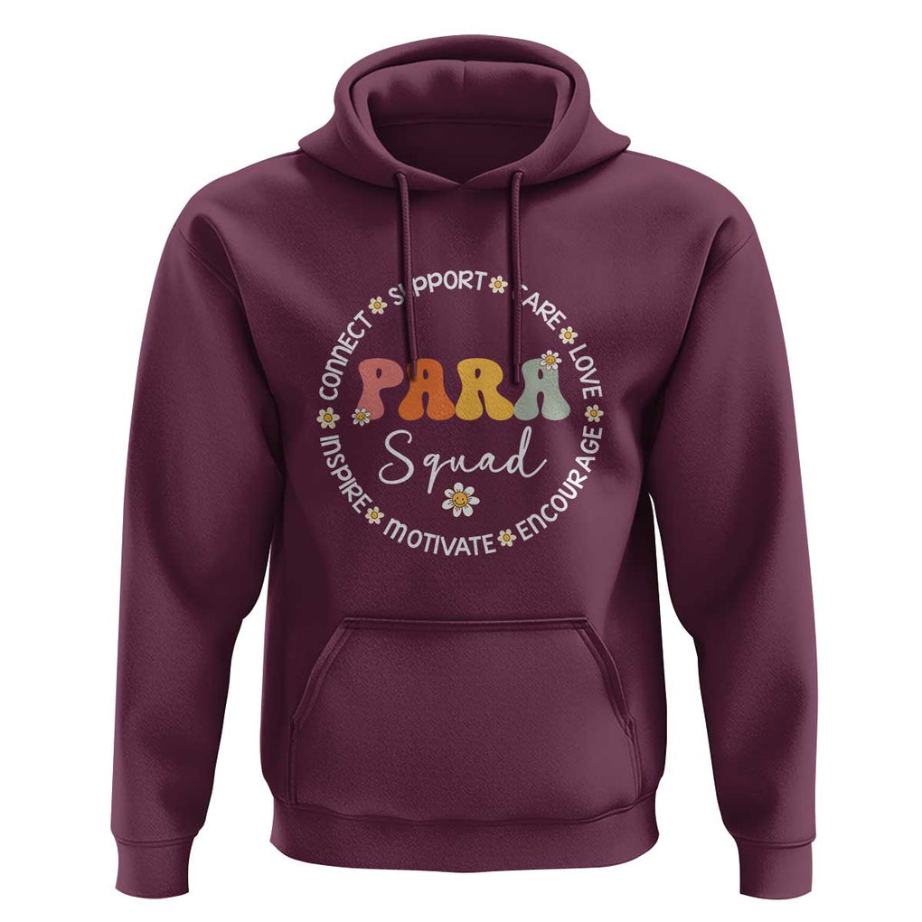Back to School PARA Squad Tee Hoodie Celebrate Squad Appreciation Week TS01 Maroon Print Your Wear
