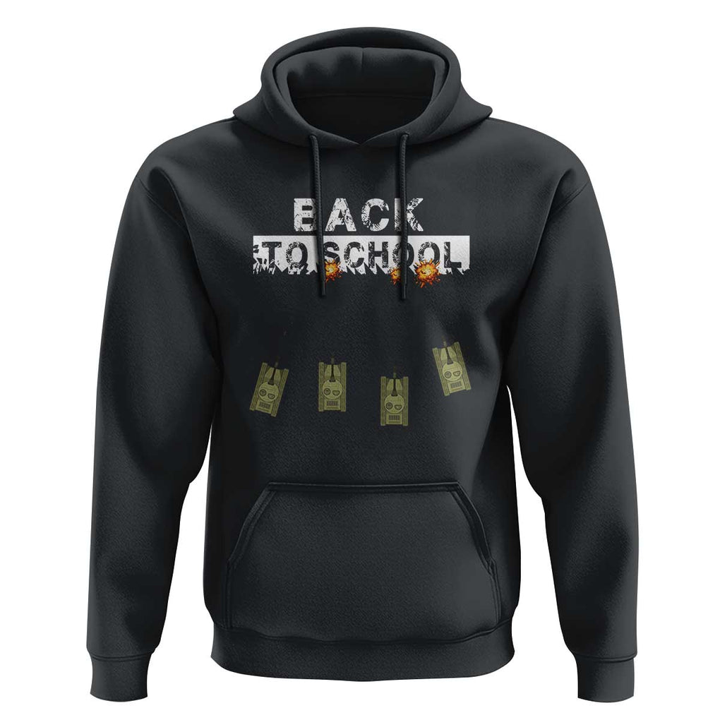 Back to School Game Over Tee Hoodie Funny Tank Design with Military Twist TS01 Black Print Your Wear
