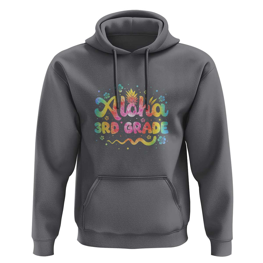 Aloha 3rd Grade Hoodie First Day Back to School for Teachers TS01 Charcoal Print Your Wear