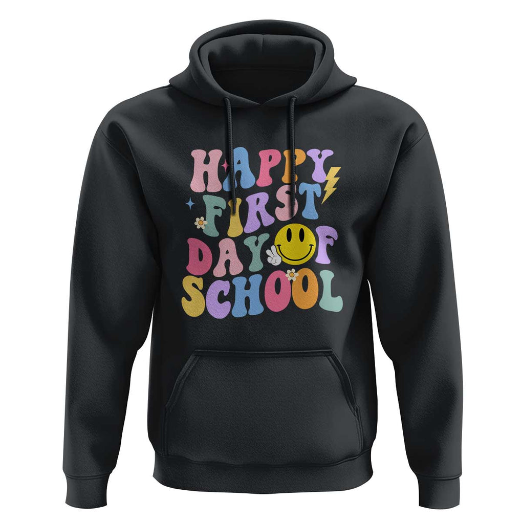 Happy Last Day of School Hoodie Funny End of School Year Design TS01 Black Print Your Wear