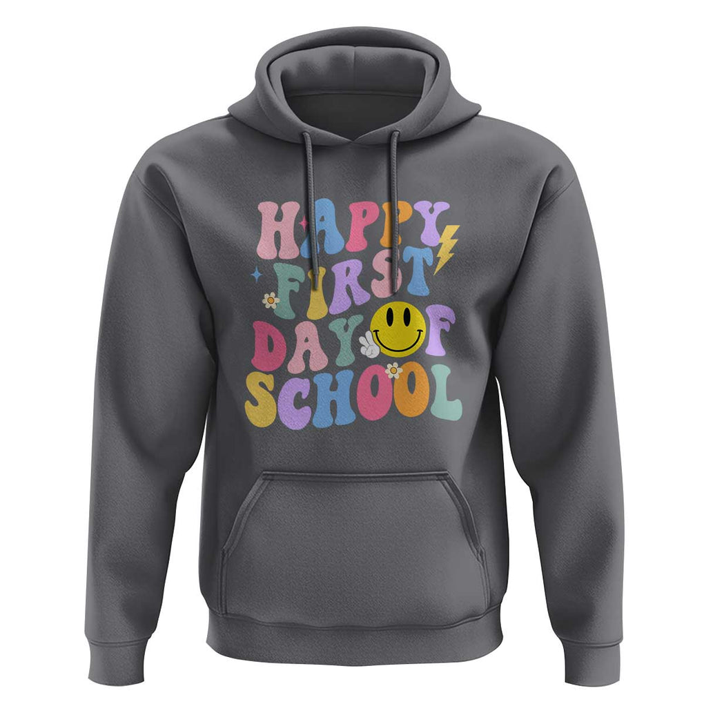 Happy Last Day of School Hoodie Funny End of School Year Design TS01 Charcoal Print Your Wear