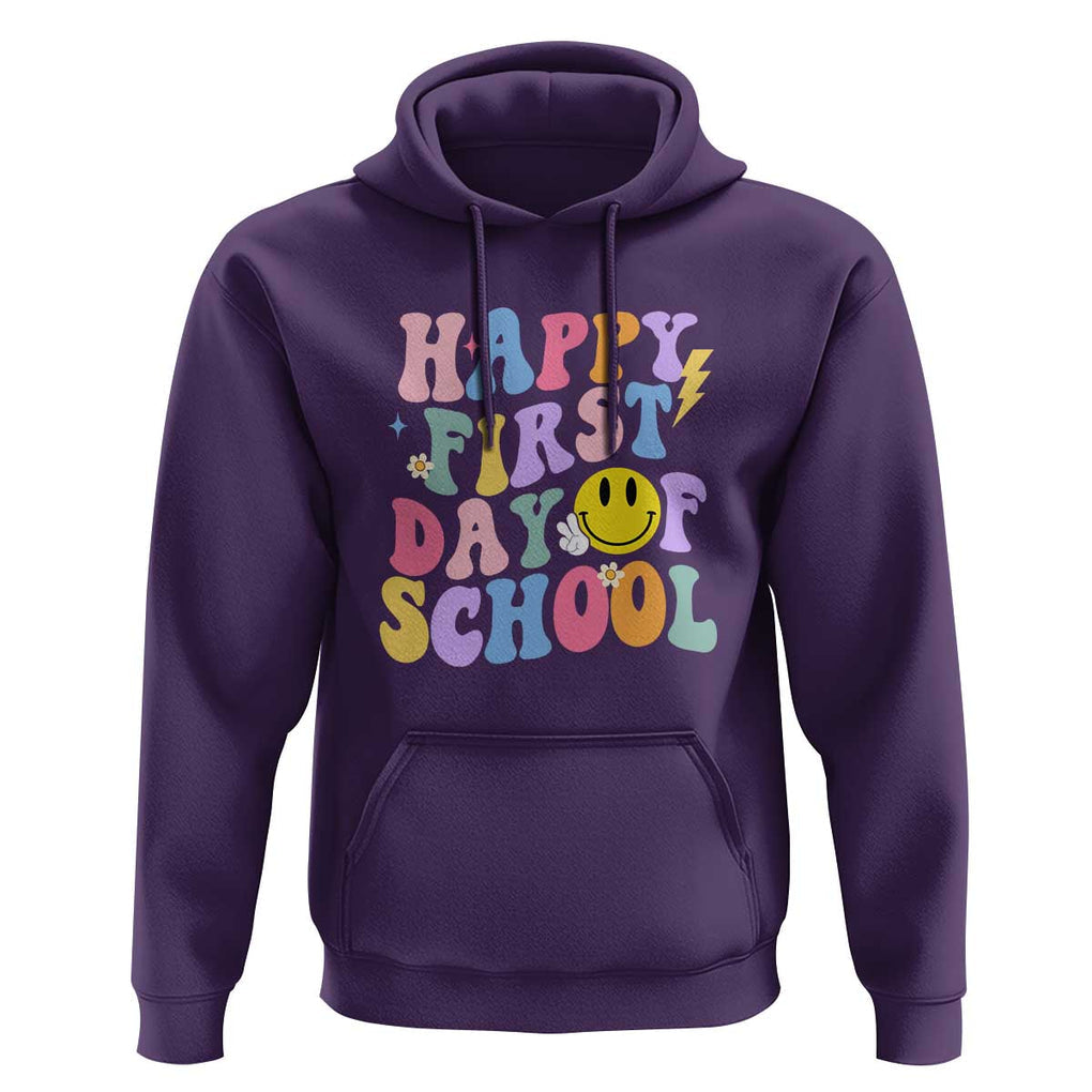 Happy Last Day of School Hoodie Funny End of School Year Design TS01 Purple Print Your Wear
