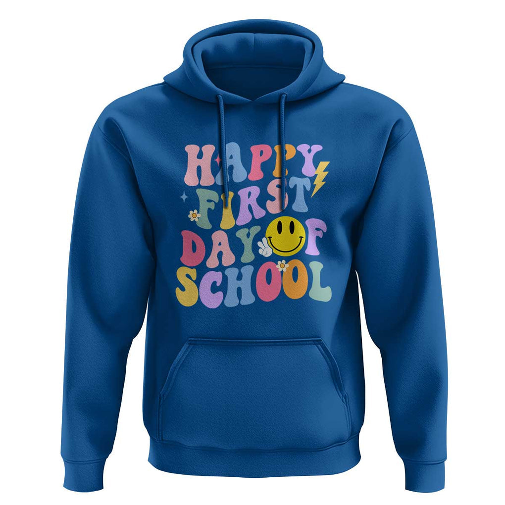 Happy Last Day of School Hoodie Funny End of School Year Design TS01 Royal Blue Print Your Wear