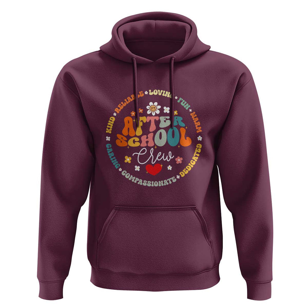 Back to School Crew Appreciation Hoodie Perfect for Kids TS01 Maroon Print Your Wear