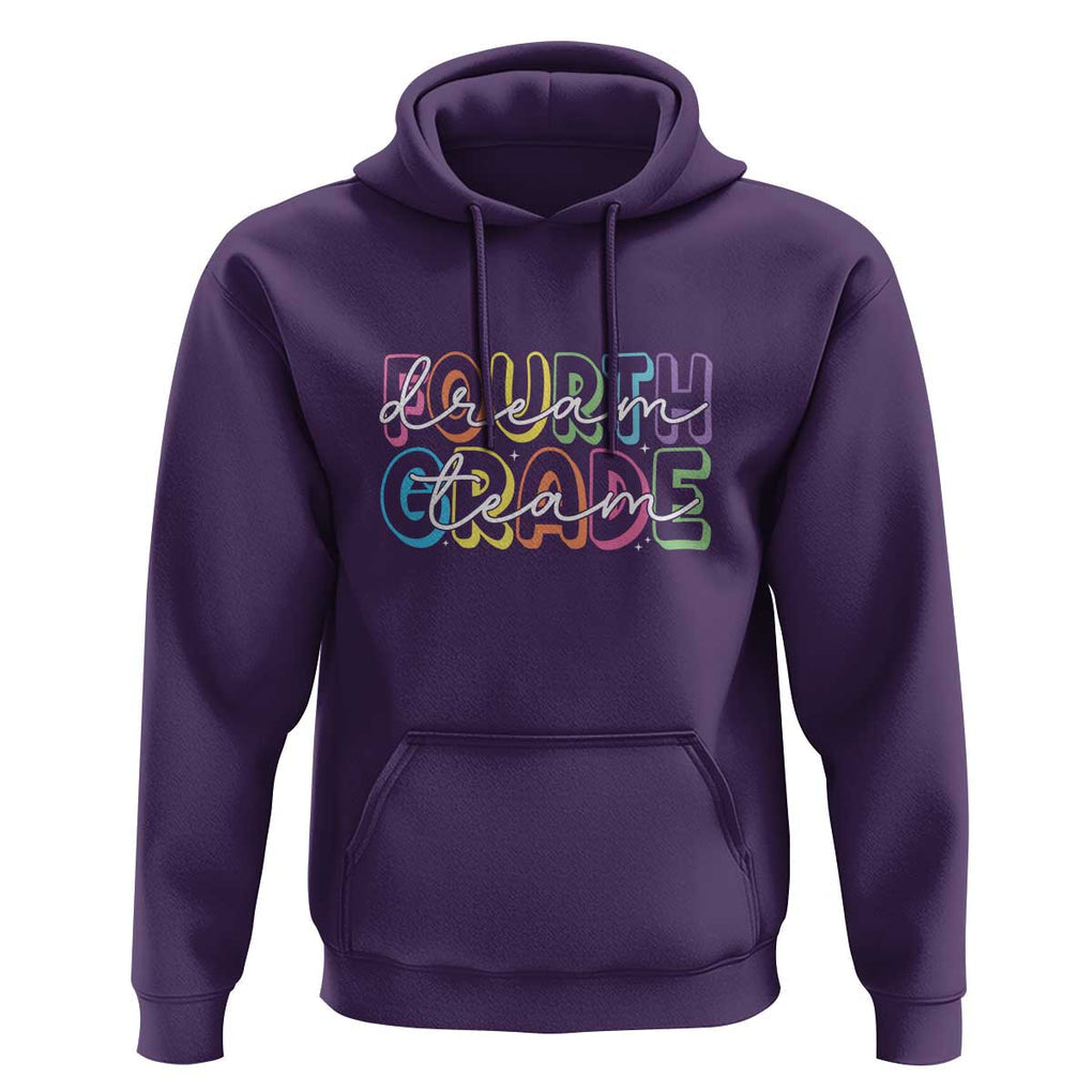 Back to School Fourth Grade Teacher Shirt Hoodie Dream Team Edition TS01 Purple Print Your Wear