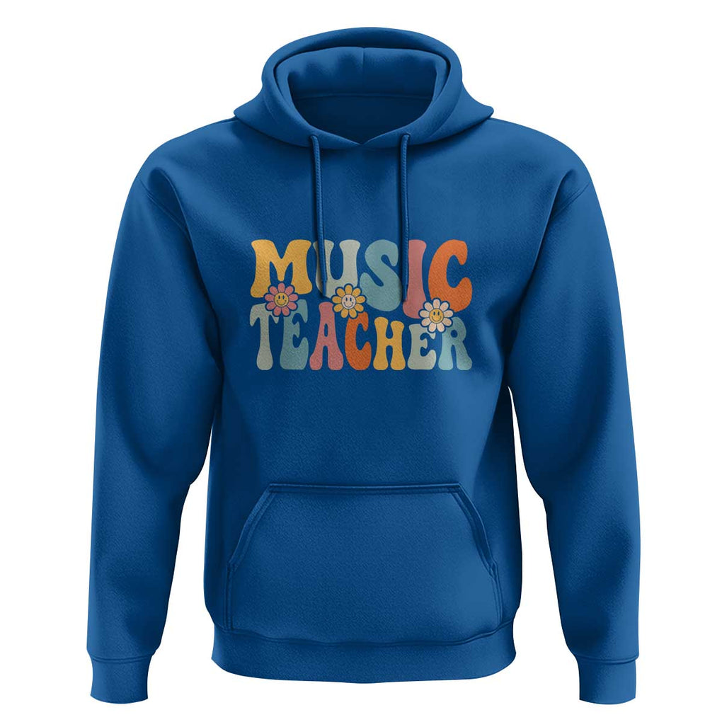 Adorable Music Teacher Hoodie Perfect Back to School Gift for Women TS01 Royal Blue Print Your Wear