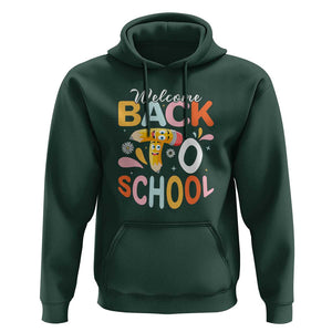 Welcome Back to School Tee for Students & Teachers Hoodie First Day of School Shirt TS01 Dark Forest Green Print Your Wear