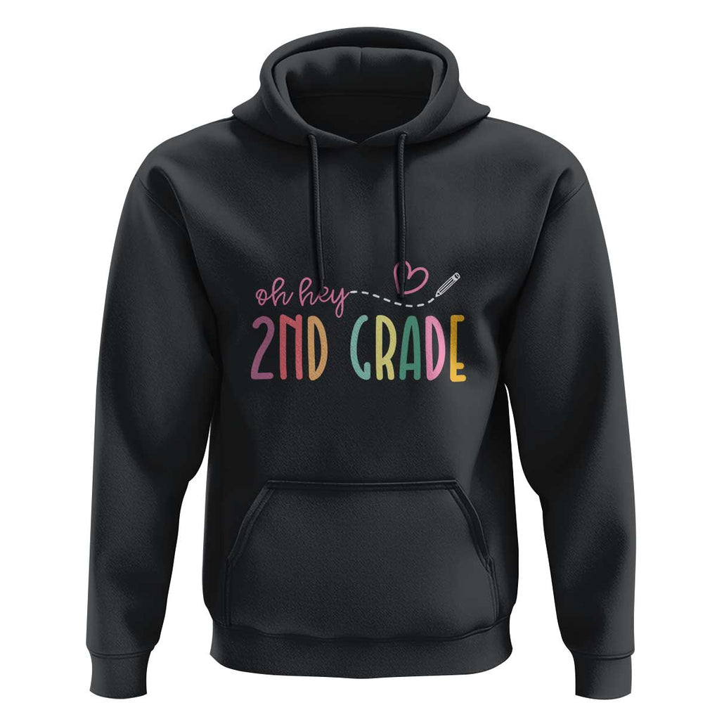 Second Grade Back to School Hoodie Fun & Exciting Design for Kids TS01 Black Print Your Wear