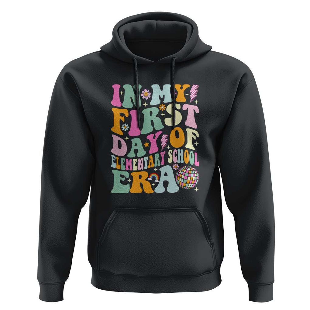 First Day of Elementary School Memories Hoodie Back to School for Kids TS01 Black Print Your Wear
