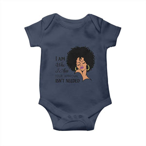 Black Queen Baby Onesie Lady Curly Natural Afro African American Ladies TS01 Navy Print Your Wear