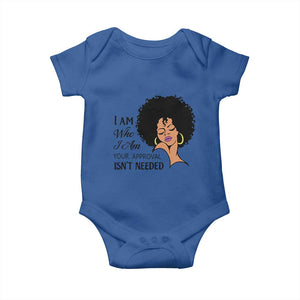Black Queen Baby Onesie Lady Curly Natural Afro African American Ladies TS01 Royal Blue Print Your Wear