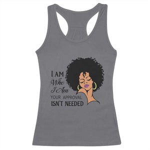 Black Queen Racerback Tank Top Lady Curly Natural Afro African American Ladies TS01 Charcoal Print Your Wear
