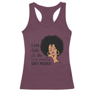 Black Queen Racerback Tank Top Lady Curly Natural Afro African American Ladies TS01 Maroon Print Your Wear