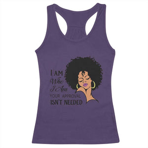 Black Queen Racerback Tank Top Lady Curly Natural Afro African American Ladies TS01 Purple Print Your Wear