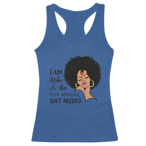 Black Queen Racerback Tank Top Lady Curly Natural Afro African American Ladies TS01 Royal Blue Print Your Wear