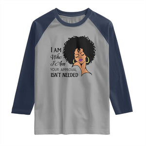 Black Queen Raglan Shirt Lady Curly Natural Afro African American Ladies TS01 Sport Gray Navy Print Your Wear